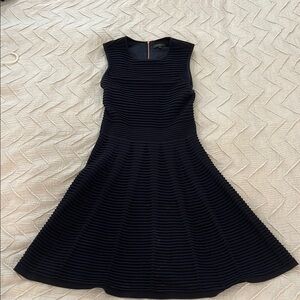 Ted Baker - Elegant Navy Blue Sleeveless Dress